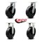 Service Caster 12 Inch Extra Heavy Duty Phenolic Wheel Caster Swivel 2 Rigid SCC, 4PK SCC-KP92S1230-PHR-2-R-2 - alternate 4